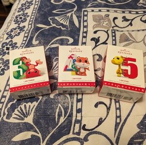 3 Christmas tree ornaments!